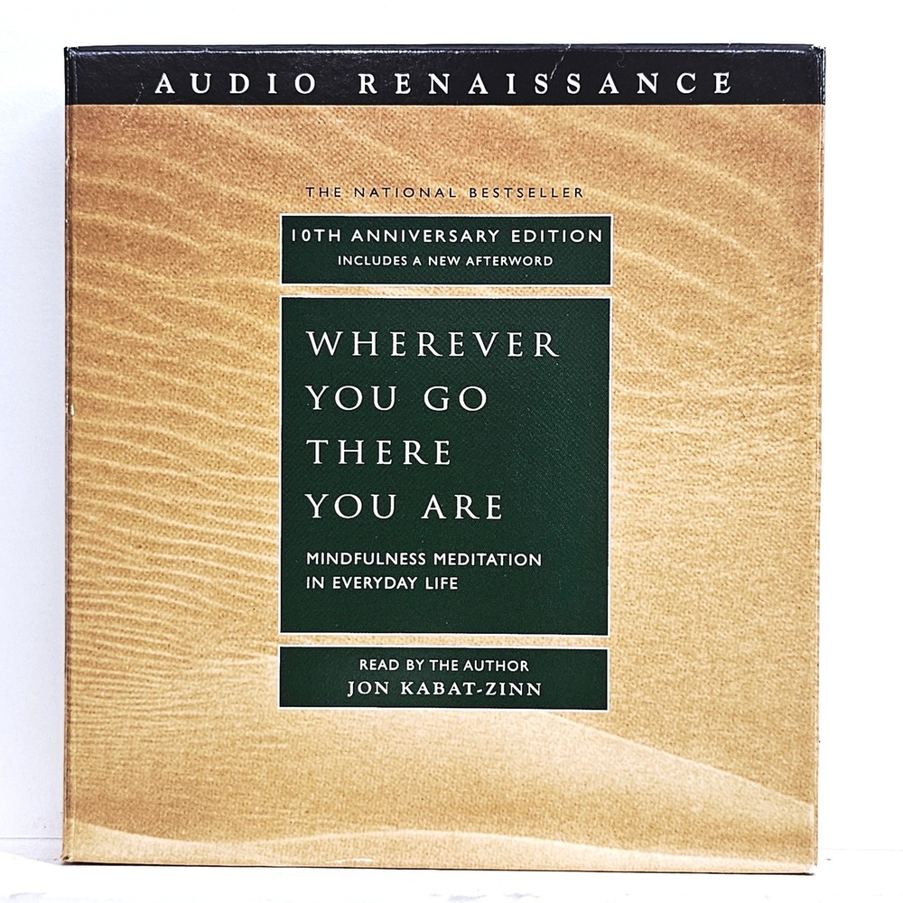 Jon Kabat-Zinn Wherever You Go There You Are 3 CD Audiobook 10th Anniversary